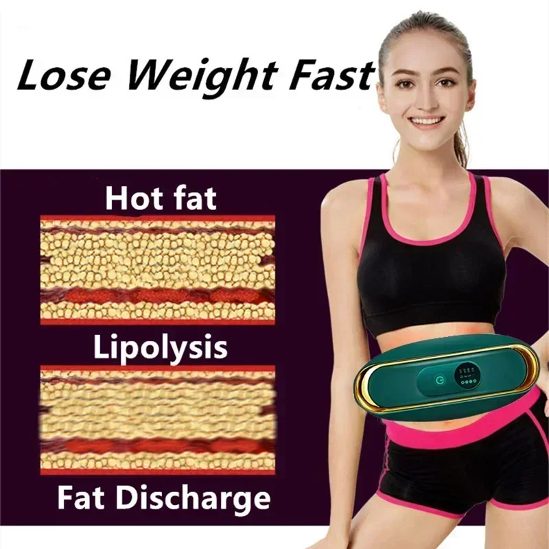 Appareil minceur, ceinture de massage abdominal anti-cellulite, masseur électrique pour femme, brûleur de graisse abdominale, massage corporel, élimination des graisses – Image 2